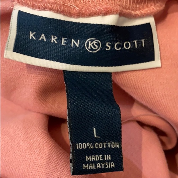 NWT Long Sleeved 100% Cotton Mockneck Top - Picture 3 of 4